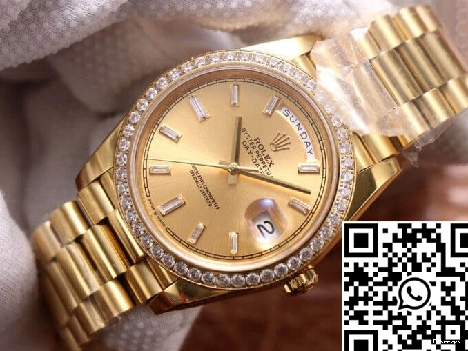 18ct M228348RBR-0002 Gold Effortless 989 Day EW Factory Date Rolex 0716